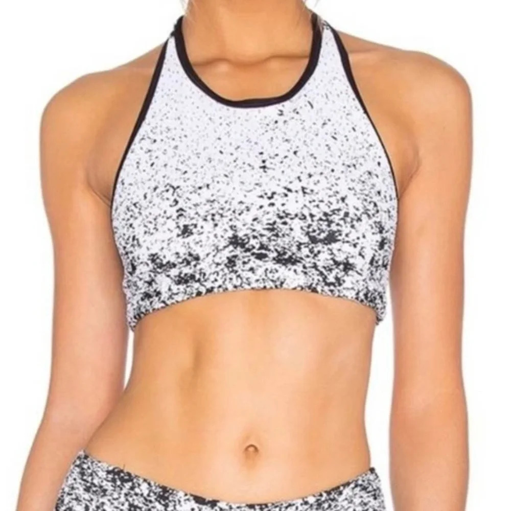 Koral Submerge Sports Bra in‎ Pixelate & Black